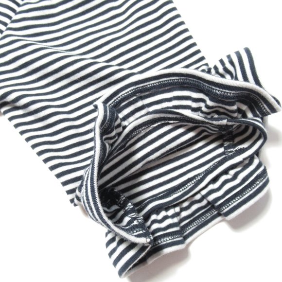 NWOT ✨ Anthropologie Maeve Ruffled Striped Colorblock Peplum Top Blue M - Picture 7 of 10